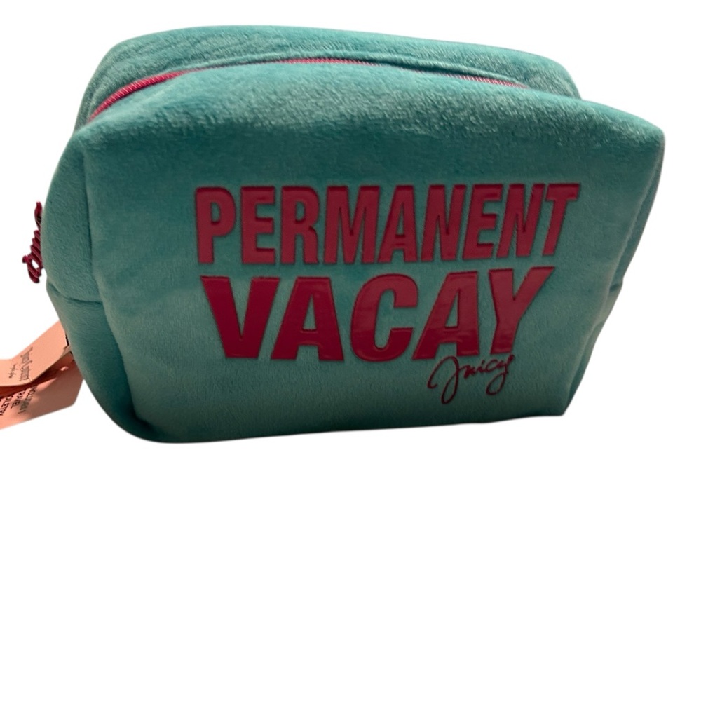 Juicy Couture Teal 'Permanent Vacay' Cosmetic Pouch